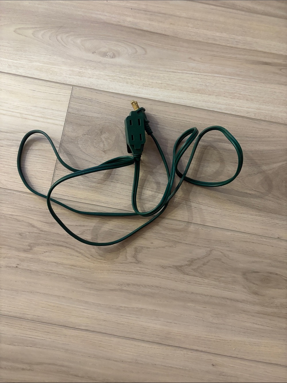 Green Extension Cord with Dual Outlet